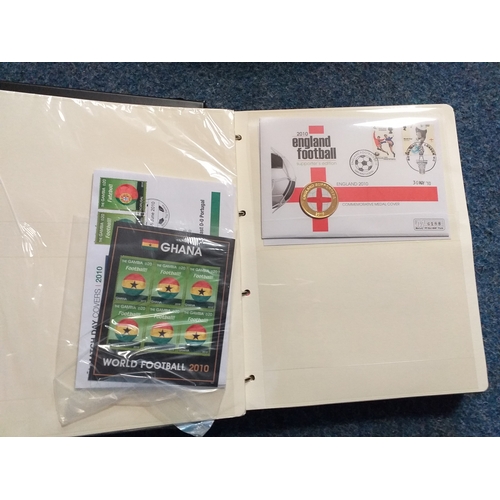 101 - 2002 and 2010 Football World Cup collections - FDC's in 2 albums, sets and MS as well as a number of... 