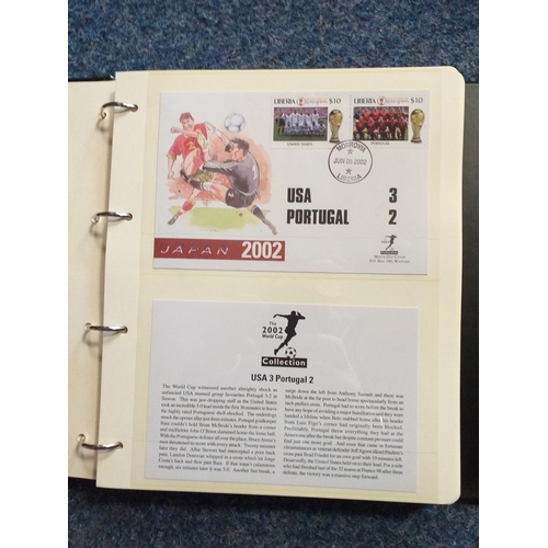 101 - 2002 and 2010 Football World Cup collections - FDC's in 2 albums, sets and MS as well as a number of... 