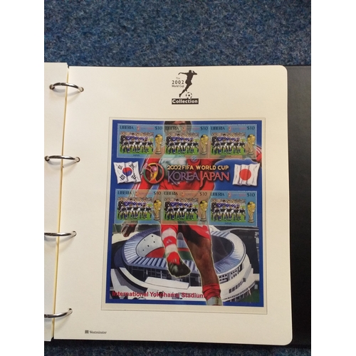 101 - 2002 and 2010 Football World Cup collections - FDC's in 2 albums, sets and MS as well as a number of... 