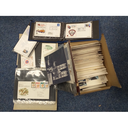 275 - Collection of GB FDC's in albums and approx 100 loose inbox,  incl the odd foreign cover + 3 empty F... 