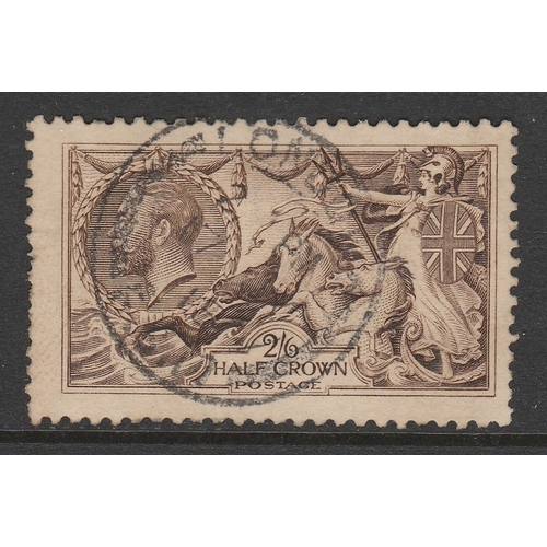 509 - 1913 SG 400 2/6d Sepia Brown Waterlow Printing. Fine used with a complete 'LONDON' CDS Cancel. Cat £... 