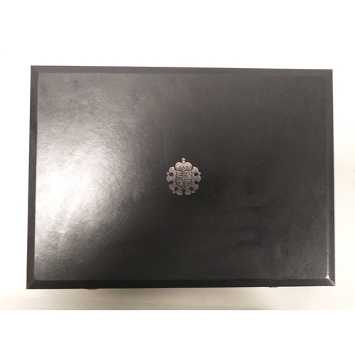 61 - 2008 Royal Mint 'Emblems of Britain' 1p to £1 Sterling Silver proof (7 coins) in black case (Retails... 