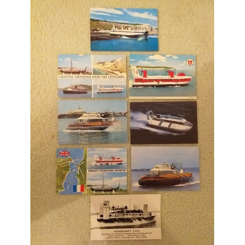 80 - Postcards - 20 x transport cards (Airliners, Hovercraft etc) Very good condition Est £7-12