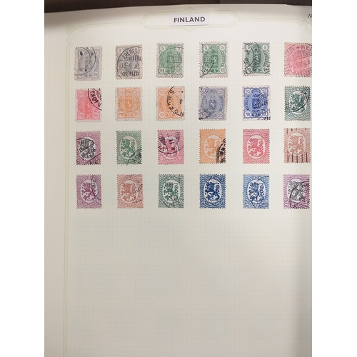 14 - Box containing a world collection on leaves from early to 1960's mint/used. Est £50-70