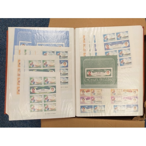 7 - Box containing 2 albums of FDC's 1 x QEII RSW, 1 x GB period 1999-2003, 1 x album housing 56 Nationa... 