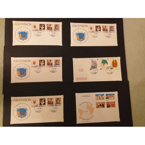 94 - 32 FDC's from South Atlantic colonies late 1970's/early 1980's period. 23 x Ascension Is, 7 x Trista... 