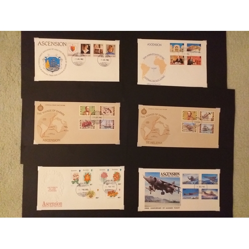 94 - 32 FDC's from South Atlantic colonies late 1970's/early 1980's period. 23 x Ascension Is, 7 x Trista... 