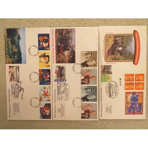 104 - Postal History - FDC's - Batch of FDC relating to the North Yorkshire Moors Railway period 1984 (x2)... 