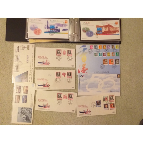 107 - Collection of Hong Kong FDC' in a small album.  Looks to be complete from Oct 94 to handover in 1997... 