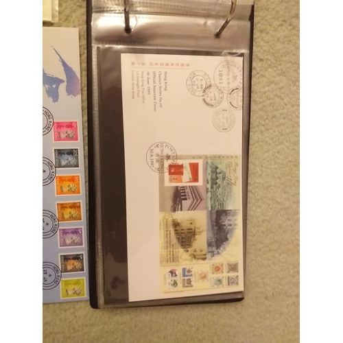 107 - Collection of Hong Kong FDC' in a small album.  Looks to be complete from Oct 94 to handover in 1997... 