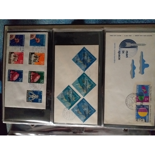 97 - FDC album with issues from around the world celebrating space flight alongside a couple of Air Mail ... 