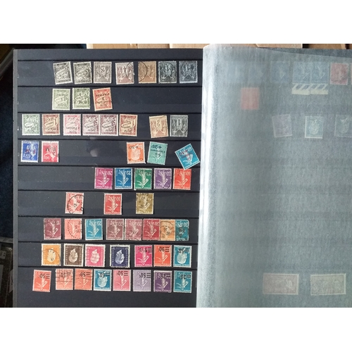 130 - A 16/32 page/side stock book of world stamps - mostly mint/un-mounted.  USA, Europe, French Colonies... 