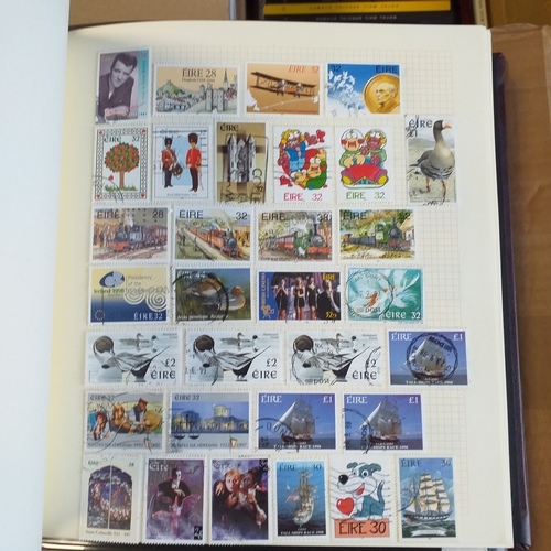 135 - Ireland collection on 70 pages mostly used - includes Channel Is  in a Devon Album. Est £15-25