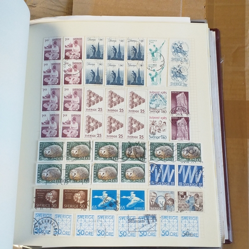 140 - Europe  includes Blocks etc - Some mint maily used on approx 100 pages in a Devon Album,