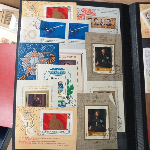 148 - 2 x 32/64 page/side red stock books housing a useful selection of mainly all world issues MNH/mint i... 