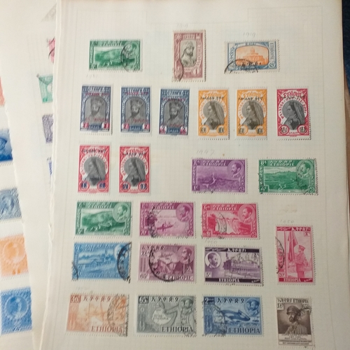 149 - A mainly used collection of 8 or 9 different countries incl Lebanon, Cuba & Ethiopia on 21 pages - 2... 