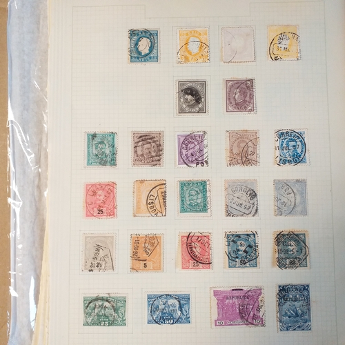 157 - Large selection of South & Central America on leaves Mint and Used. Est £20-30