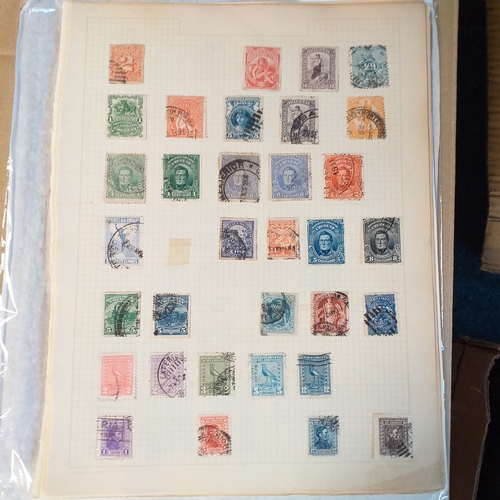 157 - Large selection of South & Central America on leaves Mint and Used. Est £20-30