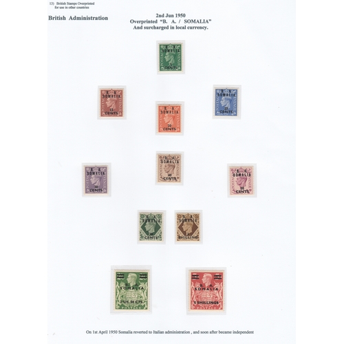 129 - GB Overprinted Stamps - collection in 4 Volumes/albums. A comprehensive collection with the first tw... 