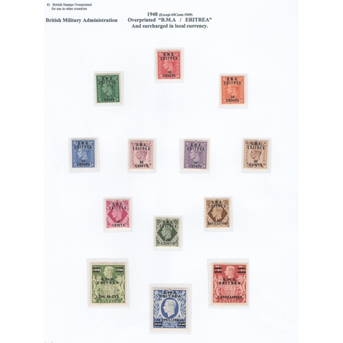 129 - GB Overprinted Stamps - collection in 4 Volumes/albums. A comprehensive collection with the first tw... 