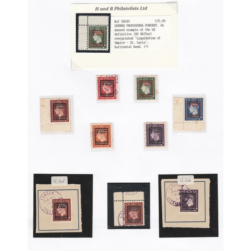 129 - GB Overprinted Stamps - collection in 4 Volumes/albums. A comprehensive collection with the first tw... 