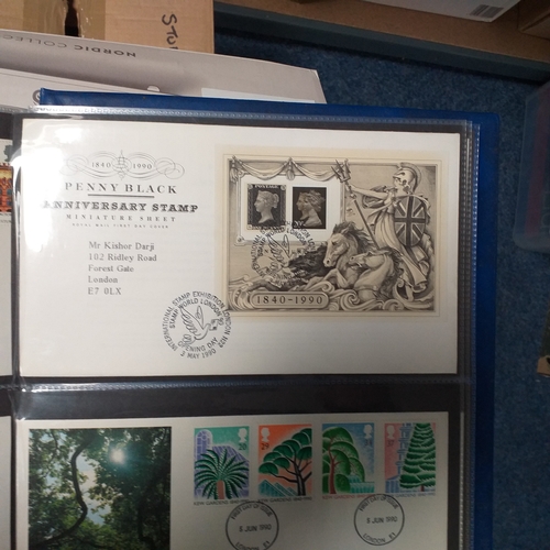 285 - Box housing a collection of GB FDC's in 7 Royal Mail/SGFDC albums 1960's-2008.  Many hundreds, many ... 