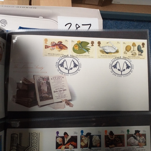 285 - Box housing a collection of GB FDC's in 7 Royal Mail/SGFDC albums 1960's-2008.  Many hundreds, many ... 