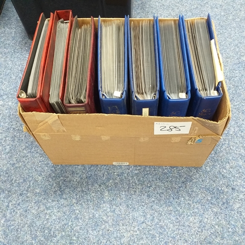 285 - Box housing a collection of GB FDC's in 7 Royal Mail/SGFDC albums 1960's-2008.  Many hundreds, many ... 