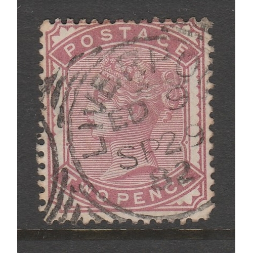 487 - 1880-81 SG 168 2d Red Very good used Cat £120