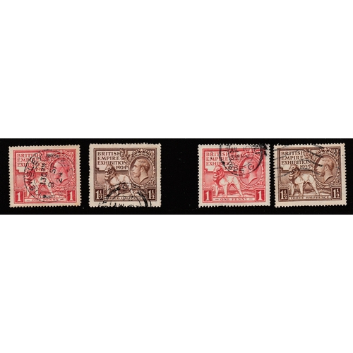 513 - 1924 & 1925 British Empire Exhbn used pairs/sets Cat £126