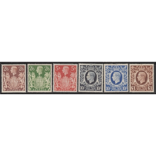 517 - 1939-48 SG 476-478c un-mounted mint set of 6 Cat £425
