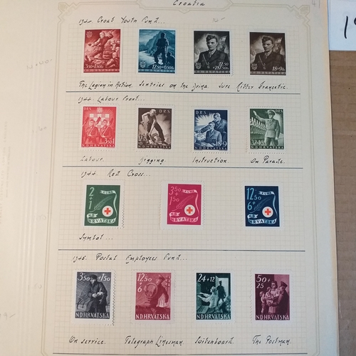 195 - Small selection on 7 sheets ranging between 1941-44, mostly mounted mint etc.  Est £10-15