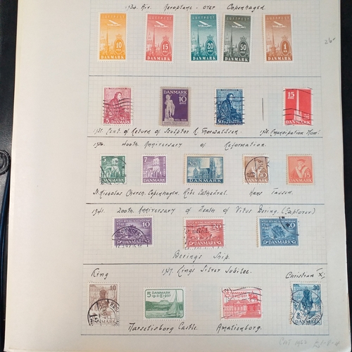 198 - Small selection on 7 sheets ranging between 1904--63 mint/used incl 1934 Air mounted mint set Cat £3... 