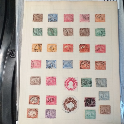 200 - Egypt used collection on 7 pages - 217 stamps from early to 1960's Est £10