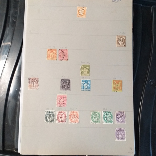 203 - Used collection - early to mid 1960's on 37 leaves - good selection, viewing required.  Est £20-25