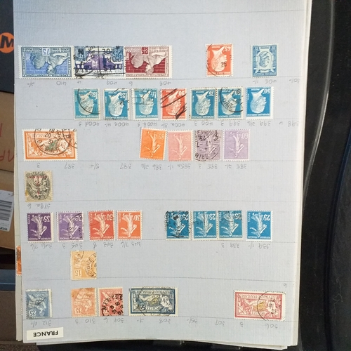 203 - Used collection - early to mid 1960's on 37 leaves - good selection, viewing required.  Est £20-25