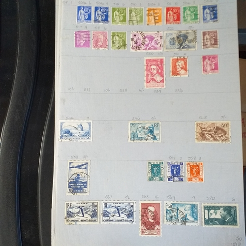 203 - Used collection - early to mid 1960's on 37 leaves - good selection, viewing required.  Est £20-25