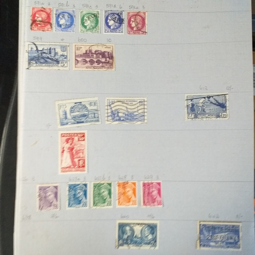 203 - Used collection - early to mid 1960's on 37 leaves - good selection, viewing required.  Est £20-25