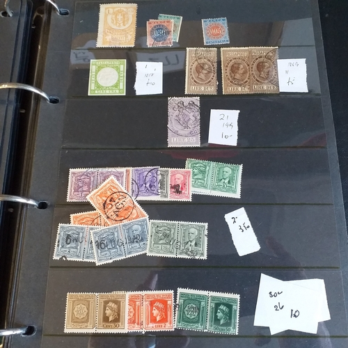 231 - ITALY stock book with used singles and blocks of revenues.  Est £20-30