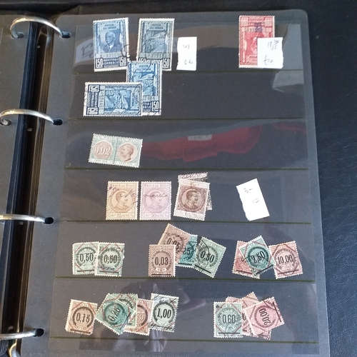 231 - ITALY stock book with used singles and blocks of revenues.  Est £20-30