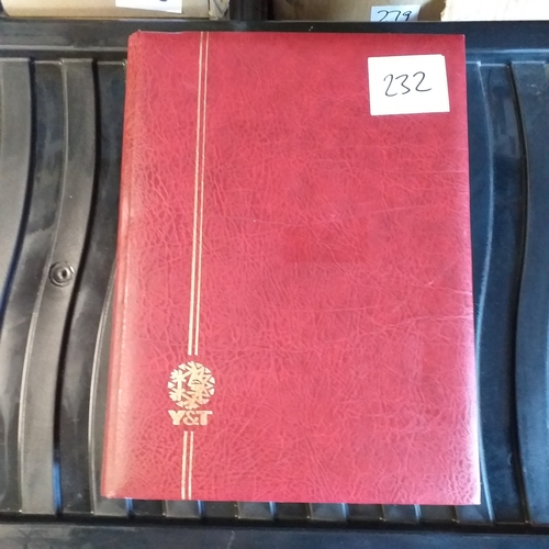 232 - RED  24 page  (48 sides) stock book of used JAPAN with duplication, a good deal of which are early i... 