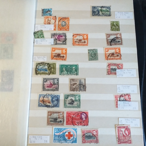 234 - KUT in 8 page stockbook - all VFU with strong postmark interest.  Est £15-20