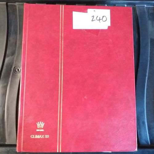 240 - Red 30 page stock book  housing a comprehenive collection of Morocco, mostly un-mounted mint.  Viewi... 