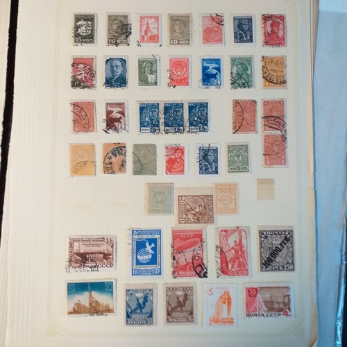 260 - Russia - early mostly used collection on 8 pages incl a page of Ukraine (mint)- 196 stamps £10-15