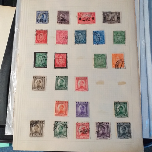 274 - An early collection on 4 pages - 86 stamps + cover £2-5