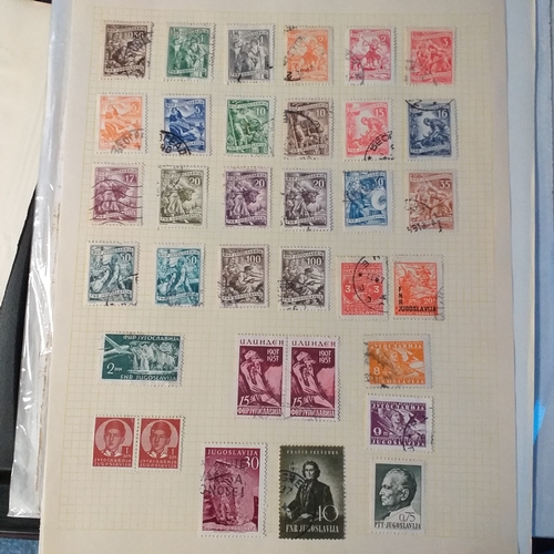 274 - An early collection on 4 pages - 86 stamps + cover £2-5