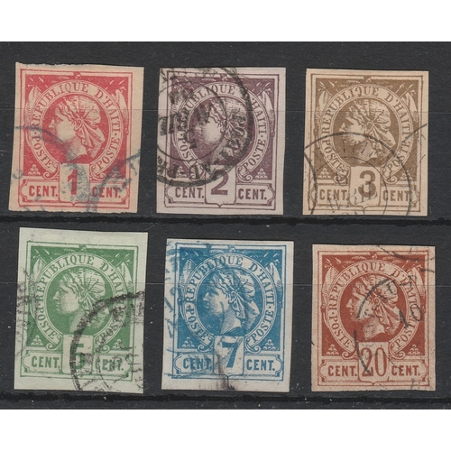 532 - SG 1-6 - 1881 set imperf Very fine used - 2 have been signed