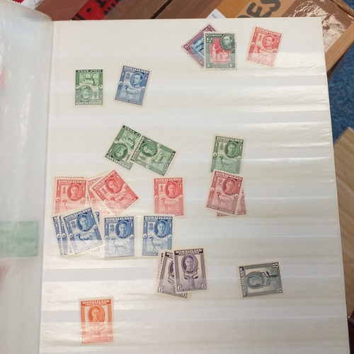 12 - Box:  6  part remaindered collections; Hong Kong, New Zealand, Pacific Islands, Caribbean Islands. G... 