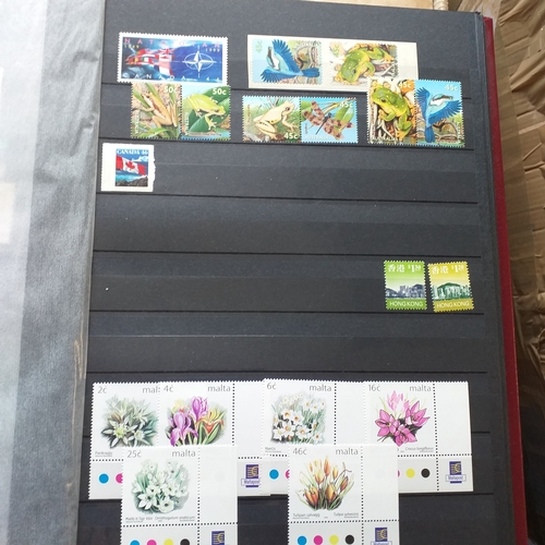 12 - Box:  6  part remaindered collections; Hong Kong, New Zealand, Pacific Islands, Caribbean Islands. G... 