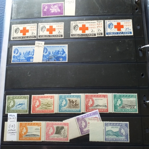 12 - Box:  6  part remaindered collections; Hong Kong, New Zealand, Pacific Islands, Caribbean Islands. G... 